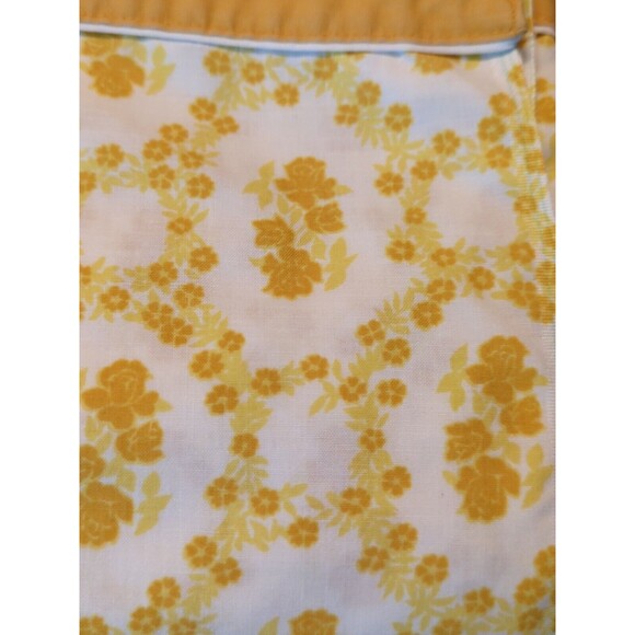 Cannon Royal Family Sheet Set Gold Floral Full Flat Sheet 2 Pillowcases Vintage - Picture 3 of 8
